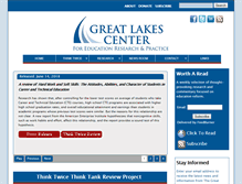 Tablet Screenshot of greatlakescenter.org